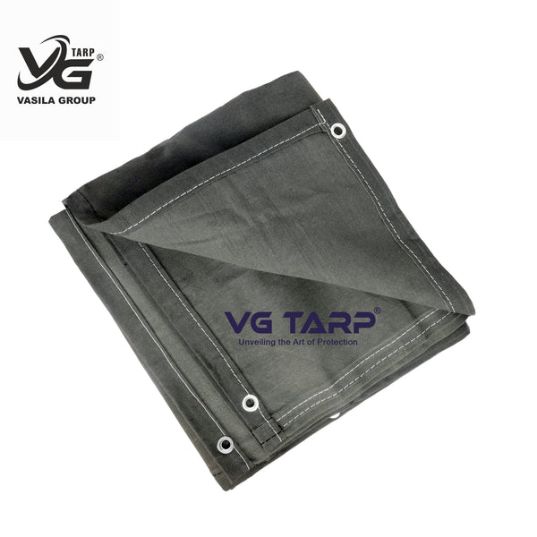 Grey Canvas Tarpaulin – Heavy-Duty Cover for Trucks, Goods & Storage