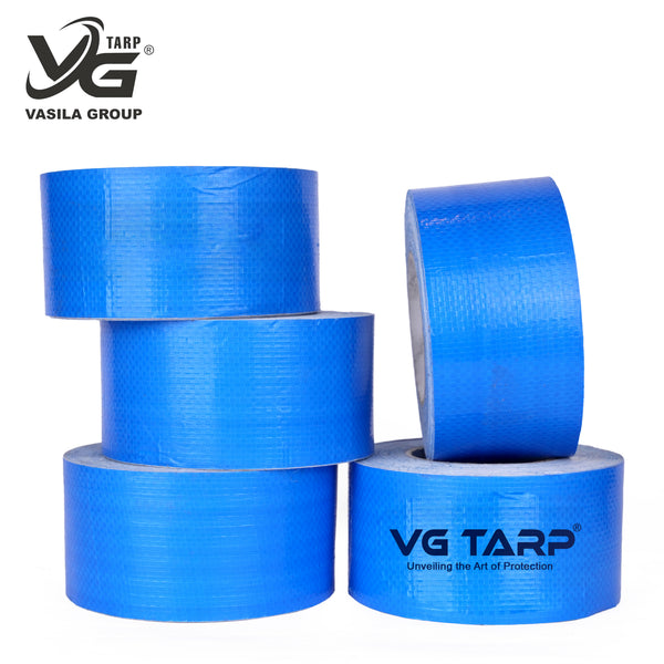 Adhesive Tape Tarpaulin Blue
