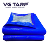 HDPE Tarpaulin Blue to Silver (200 GSM)