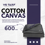 Canvas Tarpaulin Grey