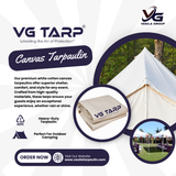Canvas Tarpaulin White