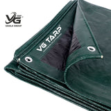 HDPE Tarpaulin Green to Black (300 GSM)