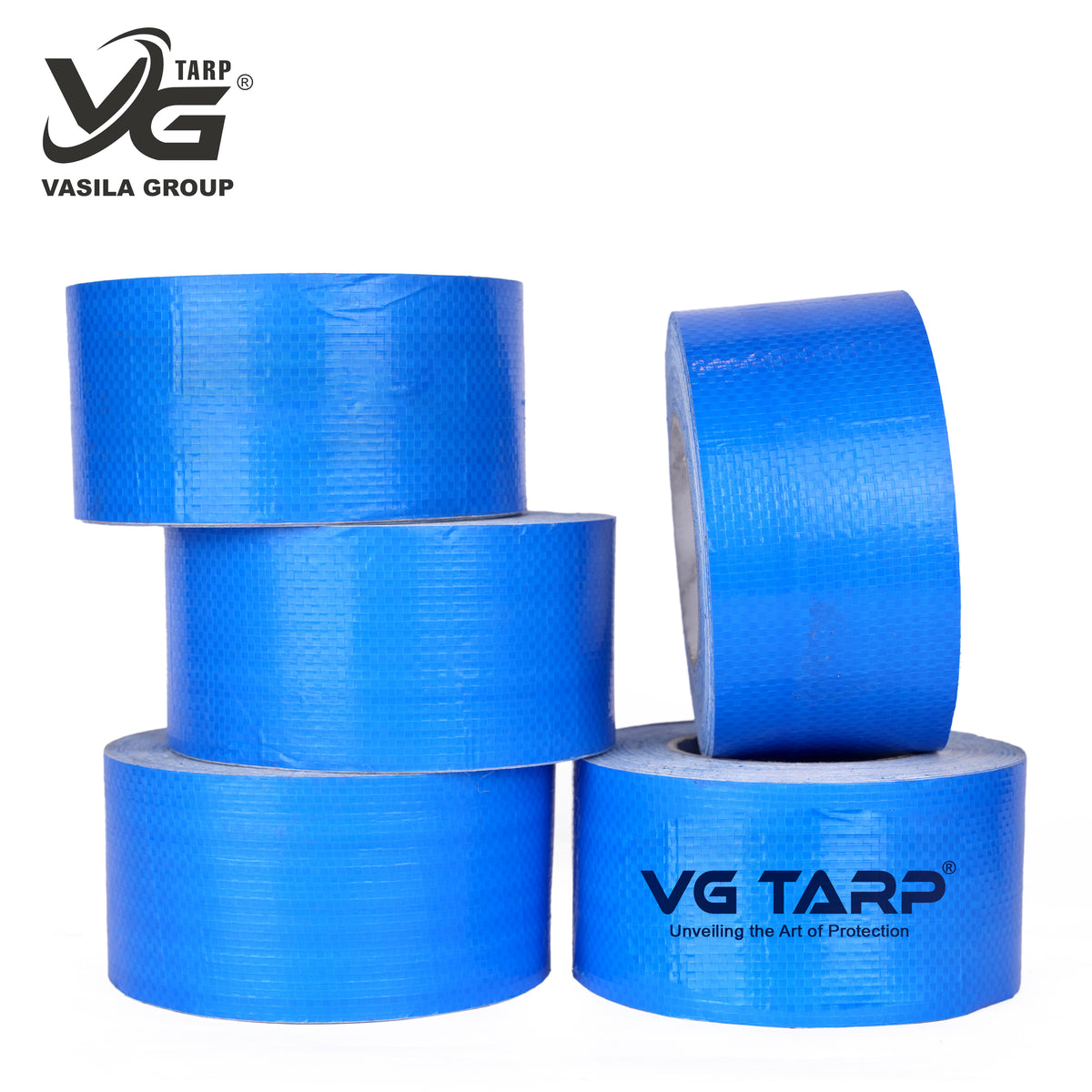 Adhesive Tape Tarpaulin Blue