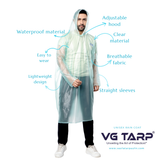 VG Tarp Premium Waterproof Rain Poncho – 100% Waterproof Rainwear