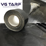 Adhesive Tape Tarpaulin Black