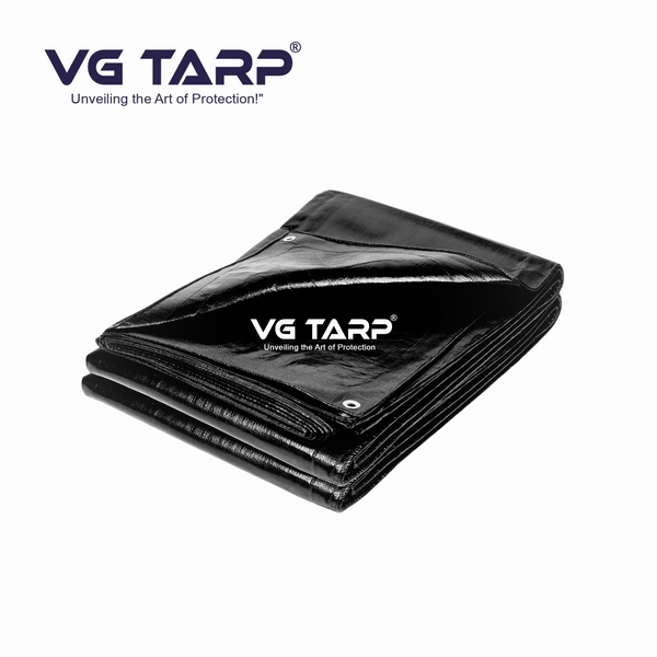 HDPE Tarpaulin Black to Black (300 GSM)