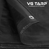 HDPE Tarpaulin Black to Black (300 GSM)
