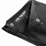 HDPE Tarpaulin Black to Black (300 GSM)