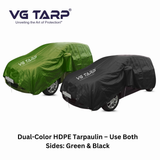 HDPE Tarpaulin Green to Black (300 GSM)