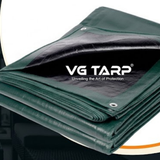 HDPE Tarpaulin Green to Black (300 GSM)